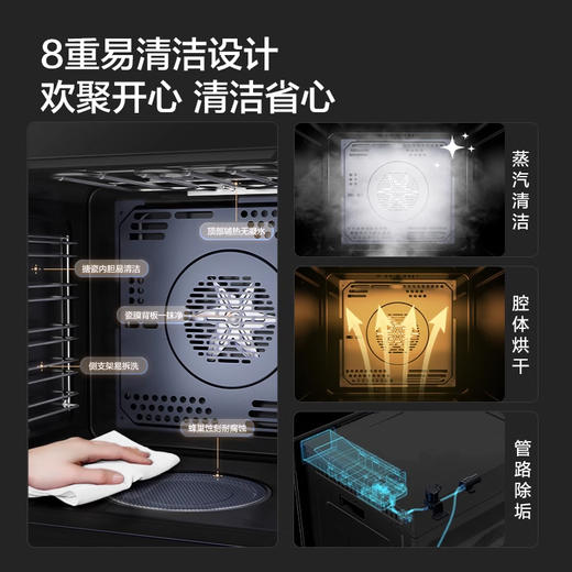 方太ZK72-ES20.i一体机嵌入式72L大容量搪瓷内胆蒸烤炖炸一体机 商品图2