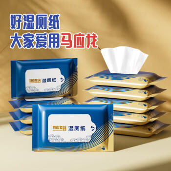 马应龙湿厕纸小包便携装12抽*20包 厕纸家庭装湿巾洁厕如厕湿纸巾 /家庭清洁/纸品 /清洁纸品 /湿厕纸 商品图4