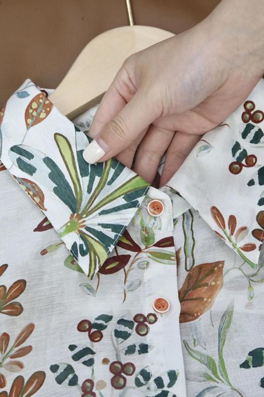 LPIUTY品牌直发！海岛度假波嬉风防晒衬衫 C1225027 商品图11