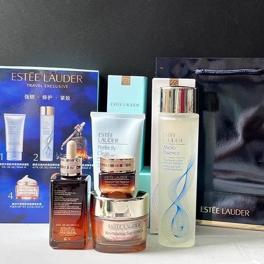 【送礼袋+赠兰蔻口红小样1.6g色号随机】雅诗兰黛正装增量5件套（洁面150ml+智妍面霜75ml+原生液200ml+小棕瓶精华100ml+小棕瓶眼霜15ml ） 商品图8