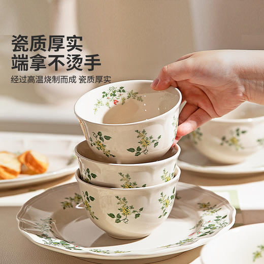摩登主妇餐具套装陶瓷碗碟盘家用2025新款高颜值碗具乔迁新居礼物 商品图1
