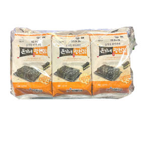 韩国温爱家广川原味紫菜家庭装4gx9包入