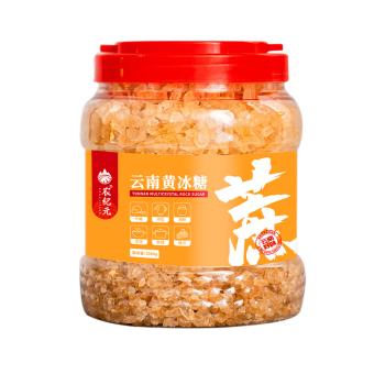 农纪元正宗云南中颗粒多晶黄冰糖1.5kg罐装【老冰糖块】煲汤炖甜品泡酒 /粮油调味 /调味品 /糖 商品图4