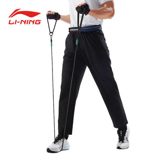 李宁男士新款冰感夏季直筒针织运动长裤AKYV025 商品图1