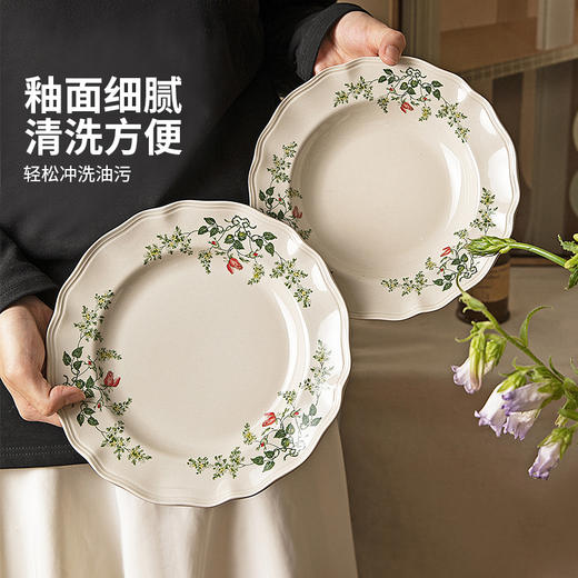 摩登主妇餐具套装陶瓷碗碟盘家用2025新款高颜值碗具乔迁新居礼物 商品图2