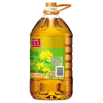 金龙鱼食用油5L 低芥酸非转基因压榨菜籽油（新老包装随机发货） /粮油调味 /食用油 /菜籽油 商品图1