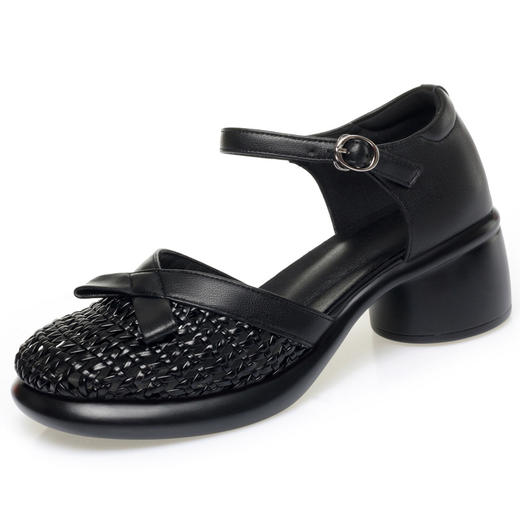 真皮软底软面懒人鞋打孔凉皮鞋KQ-AT758加大码42 商品图4