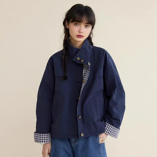 裁缝学苑AS483两面穿短外套纸样女装落肩立领小个子打版裁剪样板 商品图1