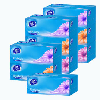 维达硬盒抽纸3层130抽*9盒抽取式纸巾长款家用加厚面巾纸餐纸巾V2218 /家庭清洁/纸品 /清洁纸品 /抽纸 商品图4