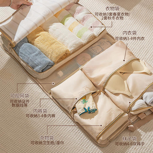 摩登主妇七合一旅行收纳袋内衣内裤衣物整理必备神器行李箱收纳包 商品图1