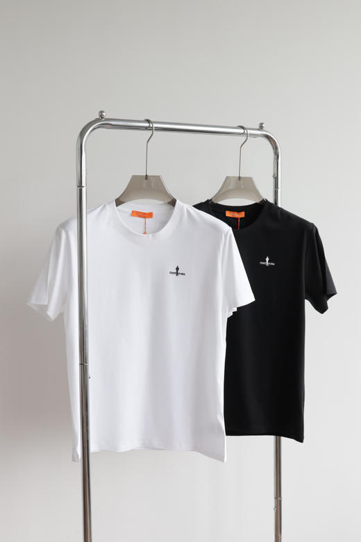 笔音勒分 水溶棉 圆领短袖T恤 TX477 商品图0