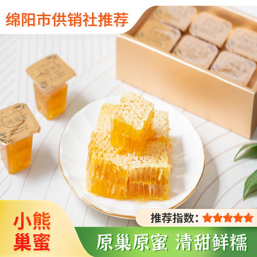 【蜂之记忆】四川特产游仙蜂之记忆小熊巢蜜 绵阳特色自然土蜂蜜原蜜独立包装小巢蜜伴手礼 商品图0