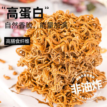 小鸡收腹100%非油炸低脂荞麦方便面干脆面20g*24袋干吃卡肥全麦零食减食品 /粮油调味 /方便食品 /方便面 商品图1