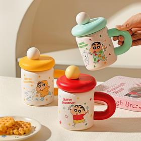 摩登主妇&蜡笔小新 带盖保温杯办公室水杯茶杯吸管杯子马克杯