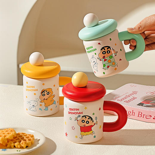 摩登主妇&蜡笔小新 带盖保温杯办公室水杯茶杯吸管杯子马克杯 商品图0