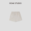 ROMI STUDIO天然未染色新疆长绒棉松紧腰复古洗水短裤RWCRXY3008(现货) 商品缩略图1