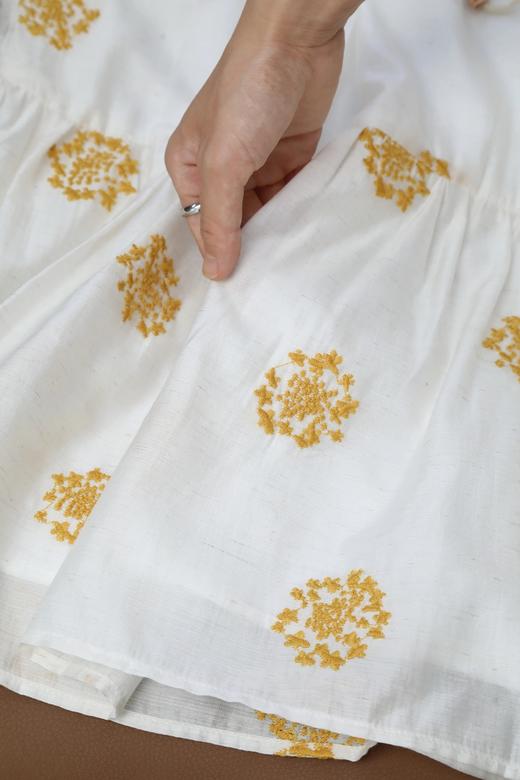 LPIUTY品牌直发！黄亦玫同款明媚感⚠️“繁花馥郁”黄玫瑰度假连衣裙❗️每单赠送腰带 商品图7