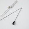 ROMI STUDIO 铜合金项链 简约黑色水滴形吊坠银链项链 RWCRP33149 商品缩略图3