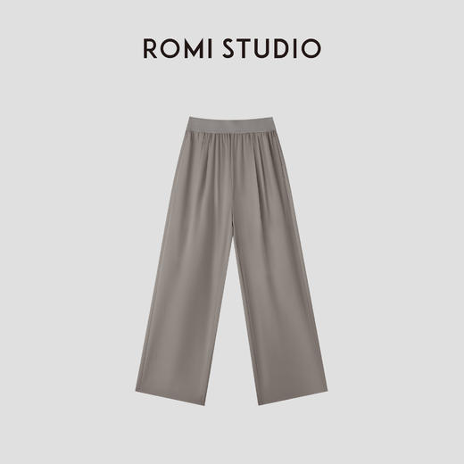 ROMI STUDIO“轻盈自在”松紧腰弹力宽松运动直筒休闲裤RW24LXT0683【发货时效25天】 商品图5