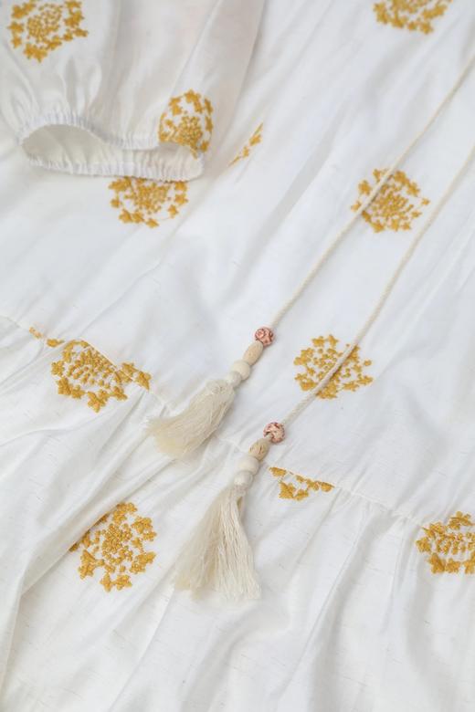 LPIUTY品牌直发！黄亦玫同款明媚感⚠️“繁花馥郁”黄玫瑰度假连衣裙❗️每单赠送腰带 商品图8