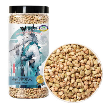 吾谷为伴有机荞麦米1.8斤三角麦仁 粥米搭档 大米伴侣 粗粮 杂粮 罐装 /粮油调味 /杂粮 /谷米类 商品图1