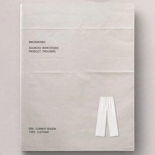 ROMI STUDIO 100%进口亚麻直筒长裤/轻薄宽松版松紧腰RWCRXM3363【发货时效25天】 商品图2