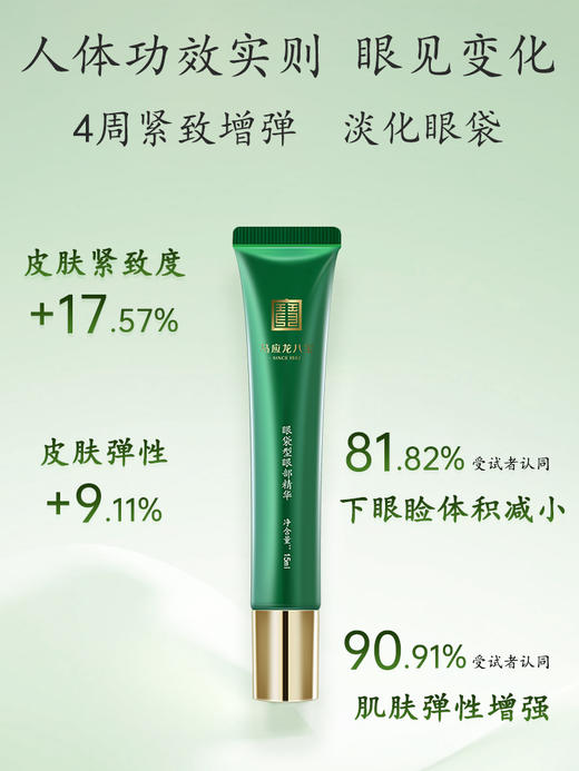 马应龙八宝眼部精华液淡化眼袋黑眼圈细纹紧致滚珠补水保湿 商品图1