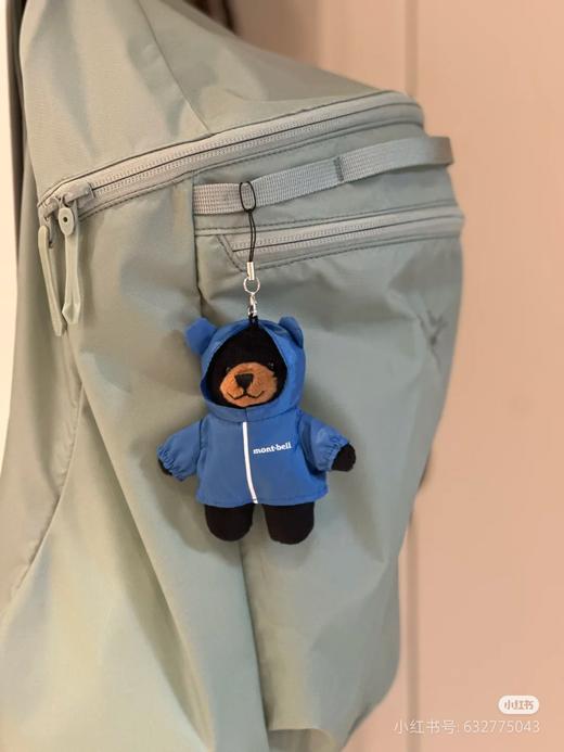 现货 montbell雨衣小熊挂件..衣服可穿卸 商品图0