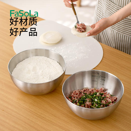 FaSoLa淘米神器不锈钢洗菜盆沥水篮洗米筛洗菜篮厨房篮 商品图3