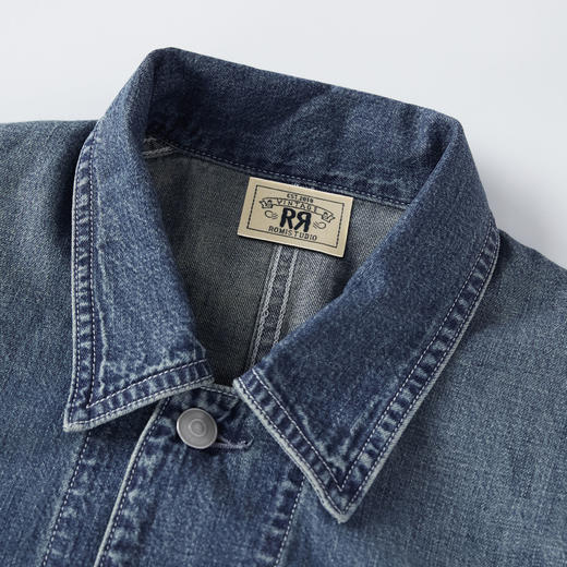 ROMI STUDIO土耳其进口全棉复古做旧水洗蓝牛仔外套 RWCSWG2361 商品图3