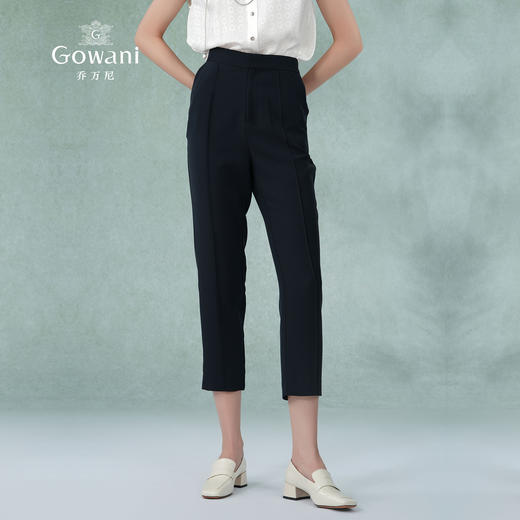 乔万尼新款直筒西装裤高腰显瘦设计轻薄裤子EI2F777 商品图1