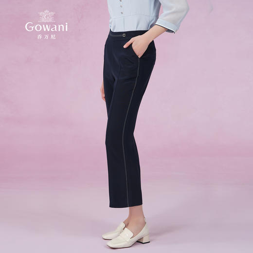 乔万尼休闲裤女新款真丝裤子重磅22mm桑蚕丝气质款ET2F220 商品图2