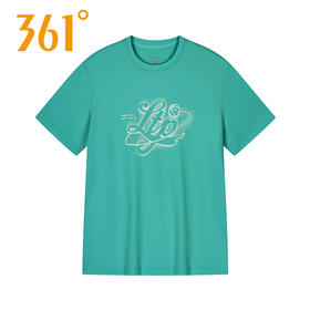 361度短袖T恤男2025夏季新款透气圆领半袖休闲运动上衣552521102-3