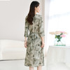 QS-82598850【细腻柔滑】夏季丝粘弹力缎印花中长裙21.9%桑蚕丝连衣裙女8850 商品缩略图2