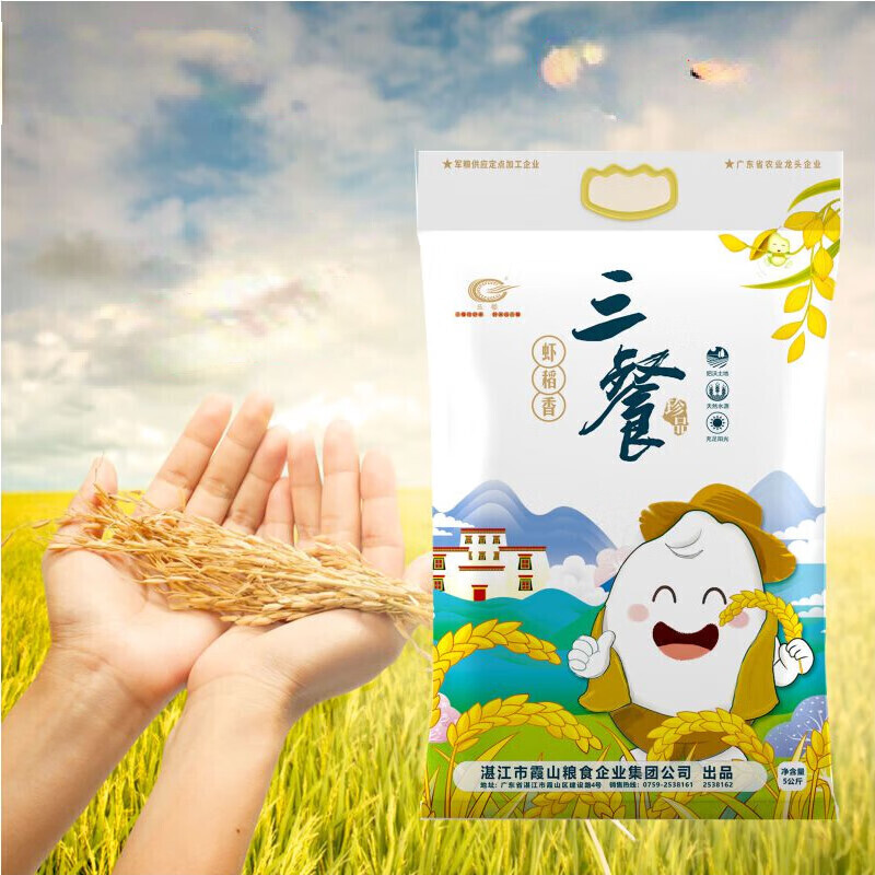 广东湛江 珍品虾稻香 饱满粒粒分明煮饭好吃香 5kg/包