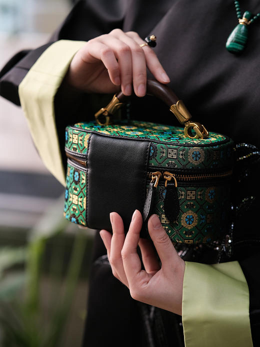 盛唐婧 |青枫手提包-金绿色[特价品] 商品图3