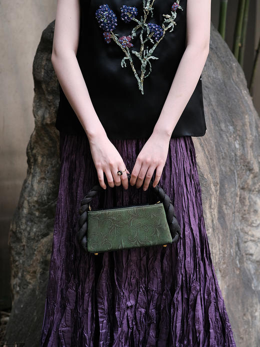 盛唐婧 |墨白手提包-绿色[特价品] 商品图7