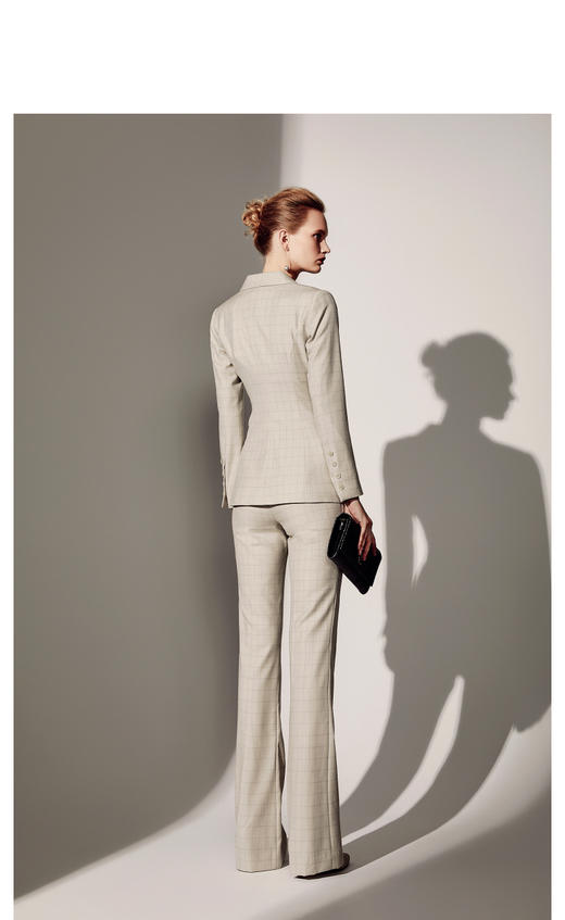 J83A2783A颈袖添香季新款时尚职场气质女神范女装洋气职场装西装套裤 商品图4