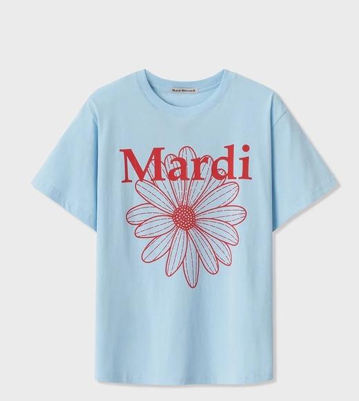 韩国订单夏日态度雏菊花字母纯棉T 商品图1