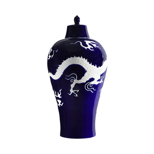 霁蓝釉白龙纹梅瓶珍藏酒 高端文创酒 商品图5