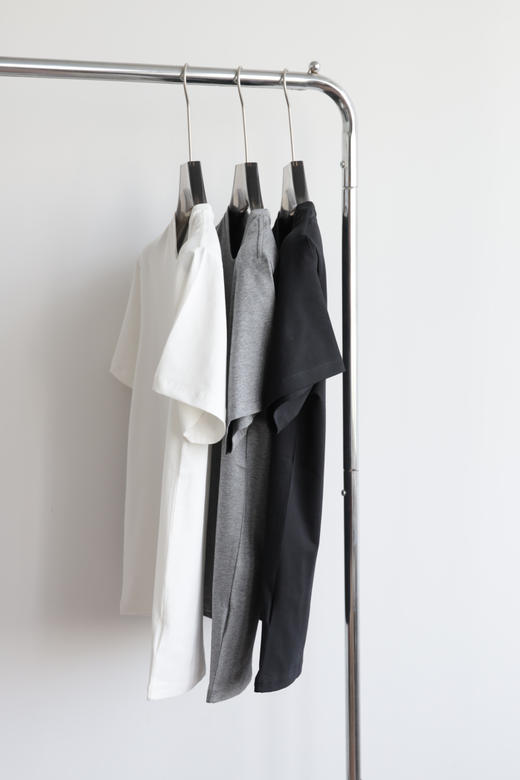 西K25年海报款 字母印花拉架棉 弹力圆领短袖T恤 TX476 商品图5