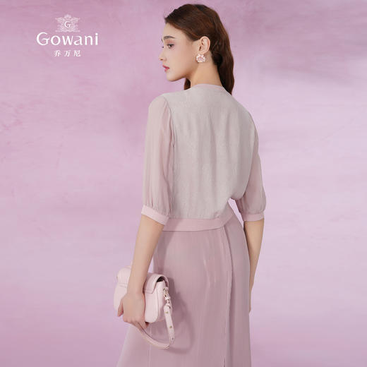 乔万尼真丝衬衫19mm桑蚕丝提花精致高级感上衣ET2C212 商品图4