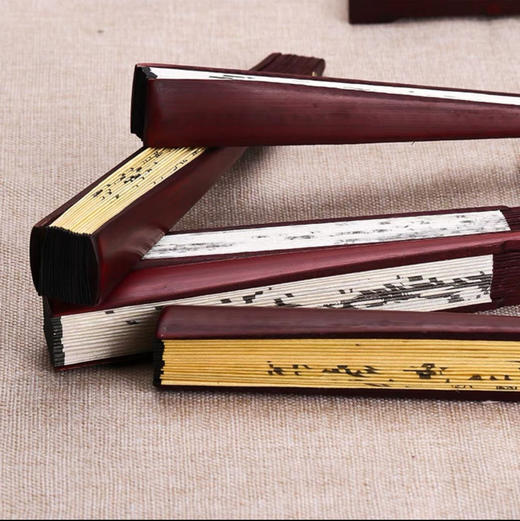 古风布艺10寸大折扇扇子55g/把（颜色图案随机） 商品图2