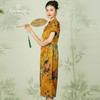 乔万尼真丝提花连衣裙重磅40mm桑蚕丝新中式复古旗袍ET2E315 商品缩略图1