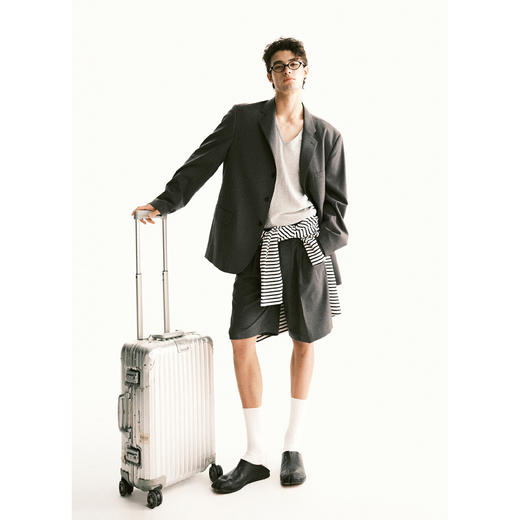 棉仓3631018001-【意式美学】含羊毛质感休闲日常百搭短款西裤 商品图3