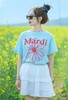 韩国订单夏日态度雏菊花字母纯棉T 商品缩略图0