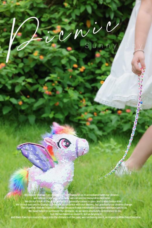 超级哇塞的六一礼物呀！ 爆款恐龙亮片包🎉来袭！「Cozy World独角兽亮片包包」✨bulingbuling独角兽🦄无法抗拒✨  ✔️可翻转的亮片设计，创意满满，充满趣味 商品图0