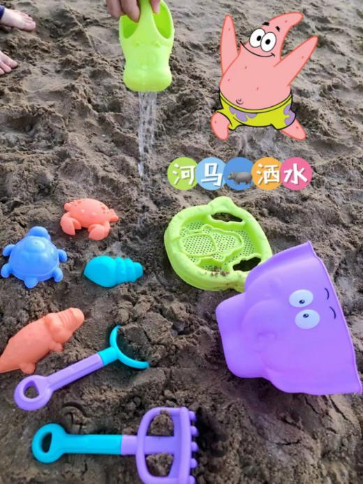 💥【大象沙滩玩具9件套】9件套风沙滩玩具必入款挖沙铲子，一应俱全😍 💥秒变小达人，环保材质，玩沙，玩水，💧决明子信手拈来,夏季必备神器,闭眼入✨ 商品图6