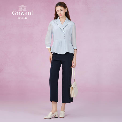 乔万尼休闲裤女新款真丝裤子重磅22mm桑蚕丝气质款ET2F220 商品图3