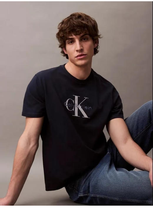 西K25年海报款 字母印花拉架棉 弹力圆领短袖T恤 TX476 商品图3